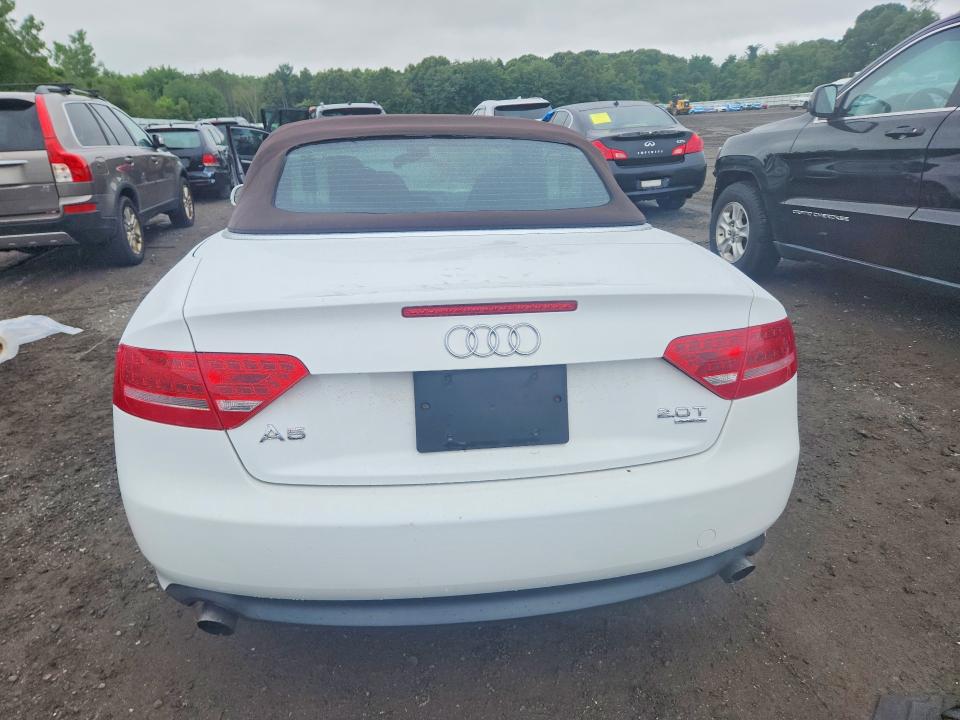 2010 Audi A5 VIN WAULFAFH2AN018273 COPART salvage auction — FRONT END, MA - CERT OF TITLE-RECONSTRCTD COLL, sold $400 on 2026-08-19 (photo 6)