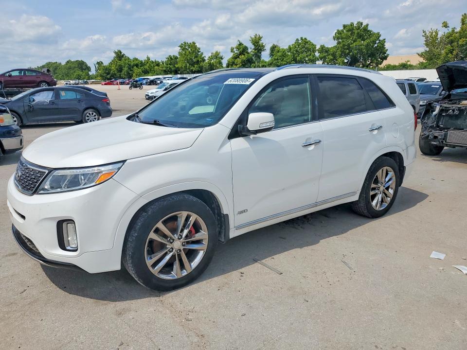 2015 Kia Sorento VIN 5XYKWDA76FG580965 COPART salvage auction — REAR END, MO - CERTIFICATE OF TITLE, sold $225 on 2026-07-28 (photo 1)