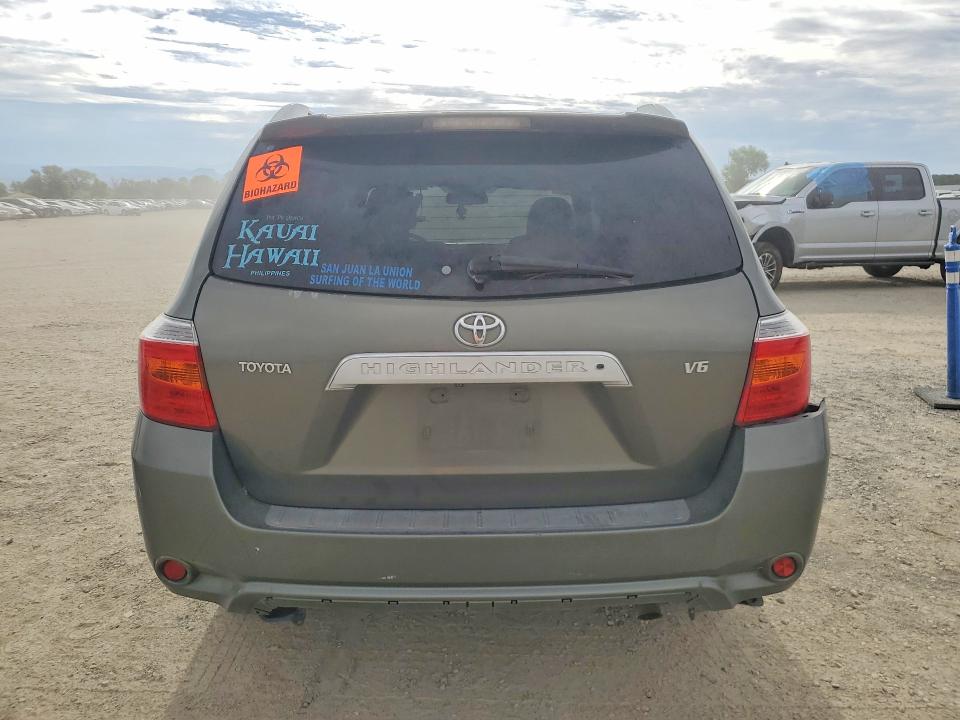2008 Toyota Highlander VIN JTEDS42A682040796 COPART salvage auction — SIDE, Ca - Dis/Dlr/Exp App For Dup Clean, sold $1,000 on 2026-07-31 (photo 6)