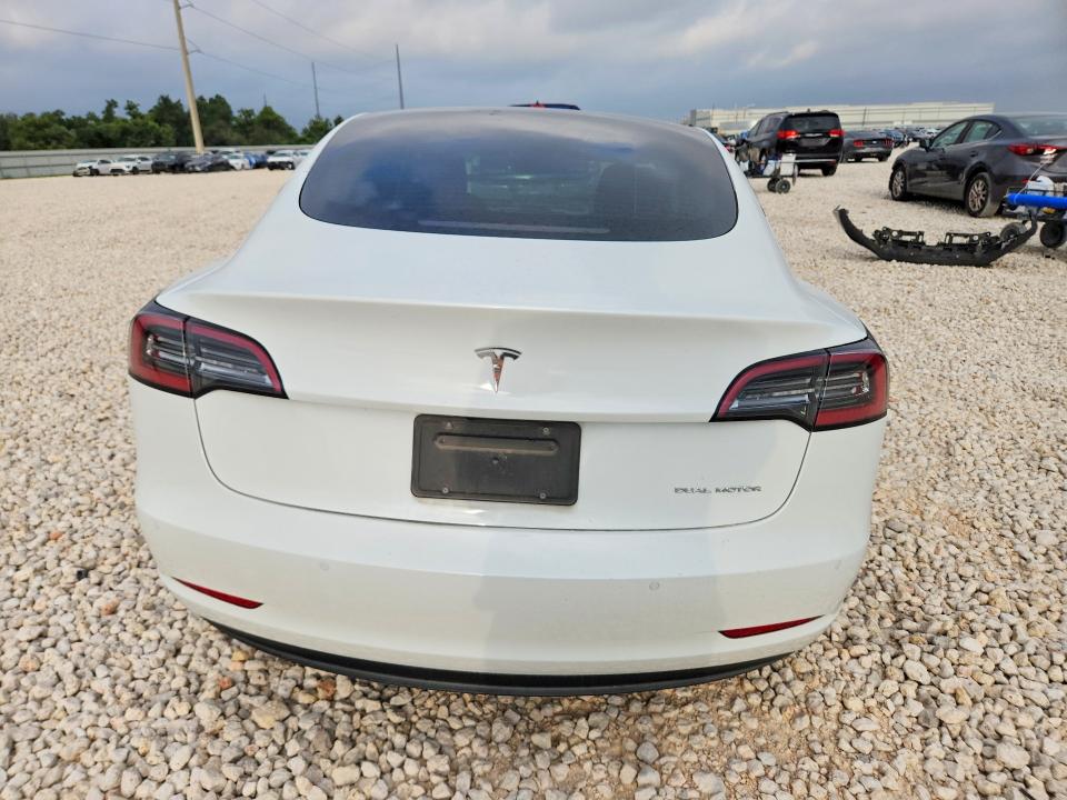 2022 Tesla Model 3 VIN 5YJ3E1EB3NF107275 COPART salvage auction — FRONT END, TX - SALVAGE VEHICLE TITLE, sold $7,100 on 2026-08-20 (photo 6)