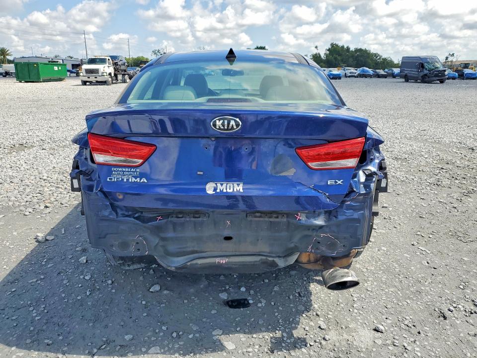 2016 Kia Optima VIN 5XXGU4L39GG010941 COPART salvage auction — REAR END, Fl - Cert Of Title Slvg Rebuildable, sold $1,200 on 2026-07-14 (photo 6)