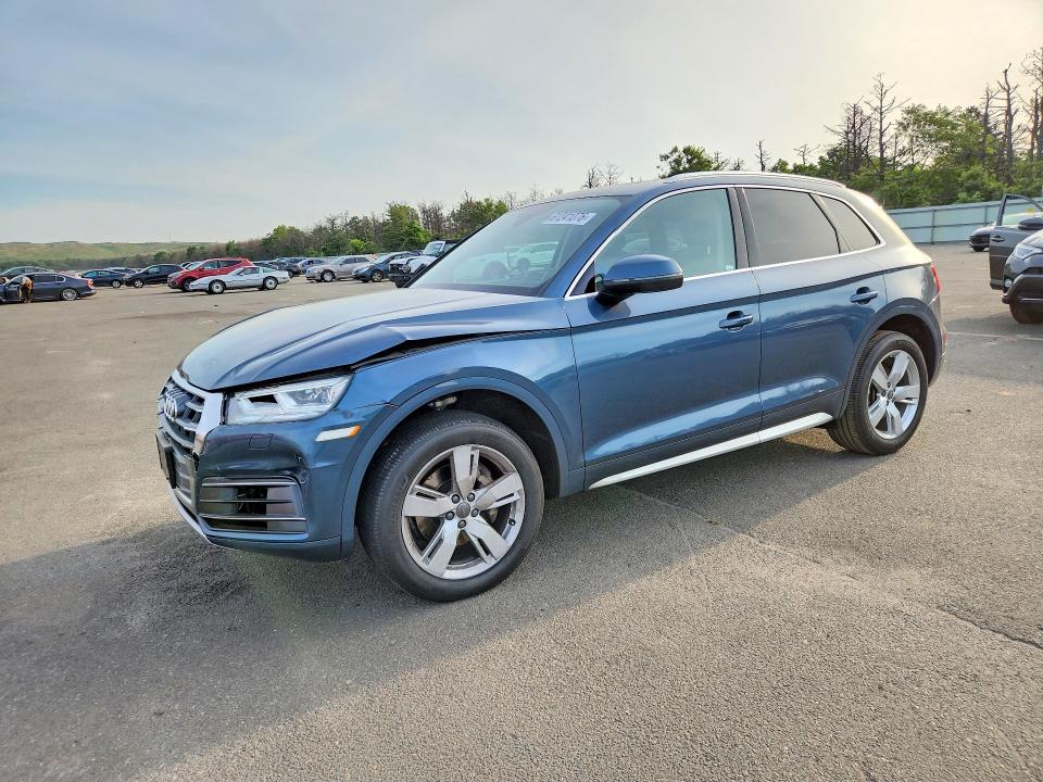 2018 Audi Q5 VIN WA1BNAFY6J2222877 COPART salvage auction — FRONT END, NY - MV-907A SALVAGE CERTIFICATE, sold $7,300 on 2026-07-20 (photo 1)