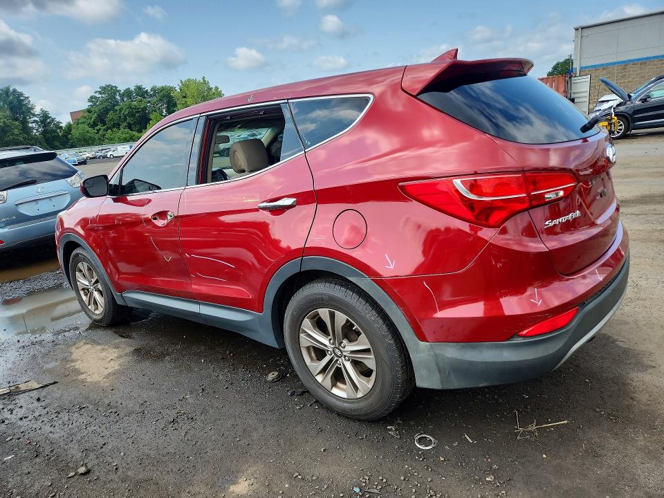 2016 Hyundai Santa fe VIN 5XYZTDLB6GG326179 COPART salvage auction — VANDALISM, Ct - Cert Of Title-Salvage, sold $1,700 on 2026-07-31 (photo 2)