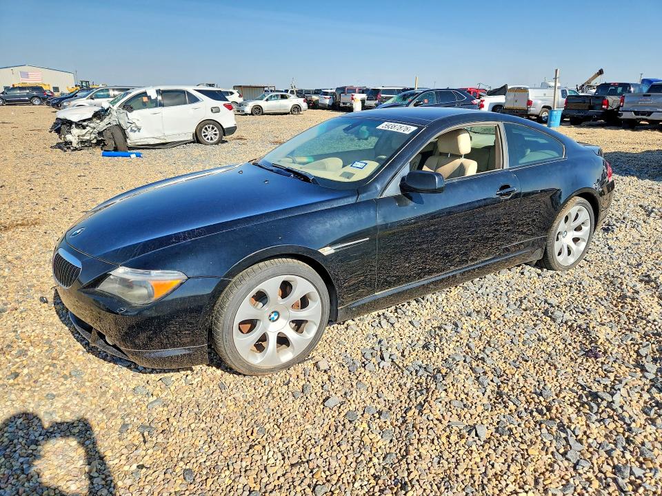 2004 BMW 6 series VIN WBAEH73464B191193 COPART salvage auction — NORMAL WEAR, Tx - Certificate Of Title, sold $90 on 2026-07-28 (photo 1)