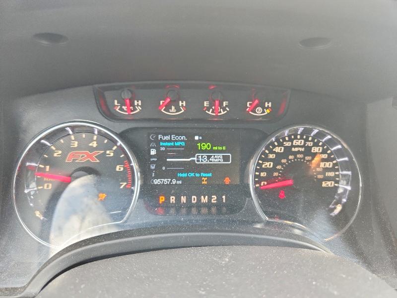 2012 Ford F-150 VIN 1FTFW1ET7CFB23913 COPART salvage auction — FRONT END, Tx - Certificate Of Title, sold $4,100 on 2026-09-08 (photo 9)