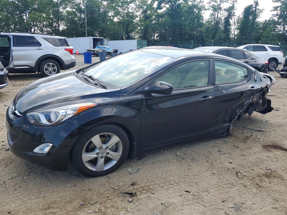 2012 Hyundai Elantra VIN KMHDH4AE8CU336922 COPART salvage auction — UNDERCARRIAGE, Md - Cert Of Salvage > 75% Damage, sold $2,100 on 2026-07-09 (photo 1)