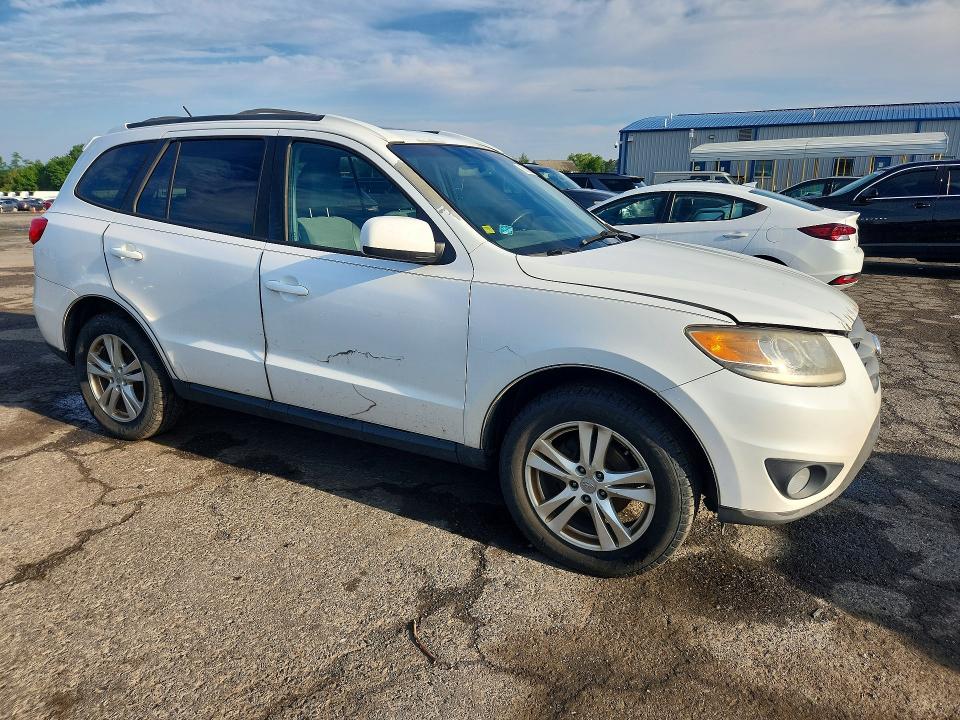 2012 Hyundai Santa fe VIN 5XYZHDAG5CG135976 COPART salvage auction — MECHANICAL, PA - CERT OF TITLE, sold $650 on 2026-07-14 (photo 4)