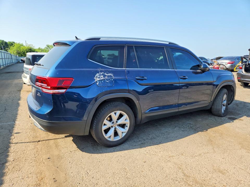 2018 Volkswagen Atlas VIN 1V2KR2CA0JC571422 COPART salvage auction — FRONT END, Pa - Certificate Of Salvage, sold $5,300 on 2026-07-31 (photo 3)