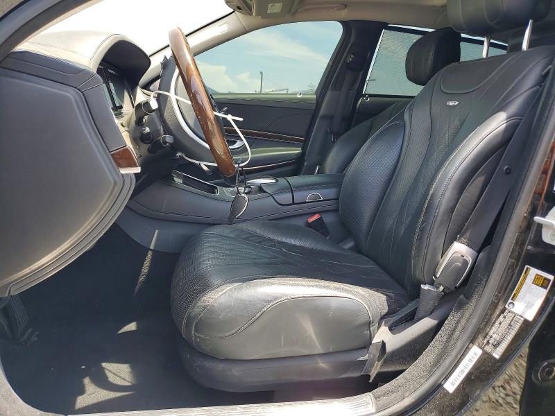 2016 Mercedes-benz S-klasse VIN WDDUX7GBXGA233813 COPART salvage auction — FRONT END, Ca - Dis/Dlr/Exp Only Clean Title (P), sold $12,600 on 2026-08-07 (photo 7)