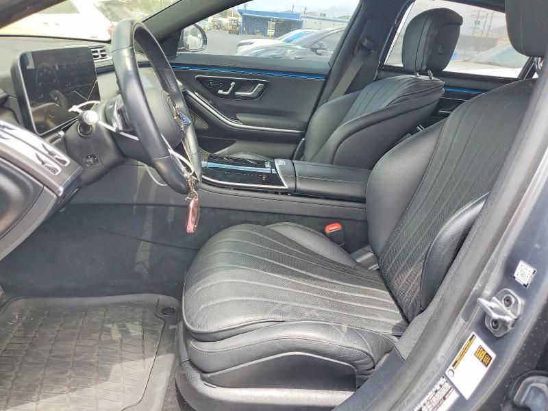 2022 Mercedes-benz S-klasse VIN W1K6G6DB6NA141442 COPART salvage auction — FRONT END, Ca - Salvage Certificate, sold $34,000 on 2026-08-24 (photo 7)
