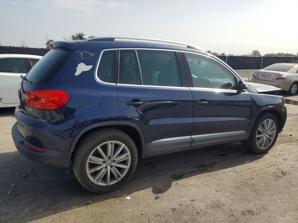 2015 Volkswagen Tiguan VIN WVGAV7AX7FW566054 COPART salvage auction — FRONT END, Fl - Cert Of Title Slvg Rebuildable, sold $650 on 2026-07-16 (photo 3)