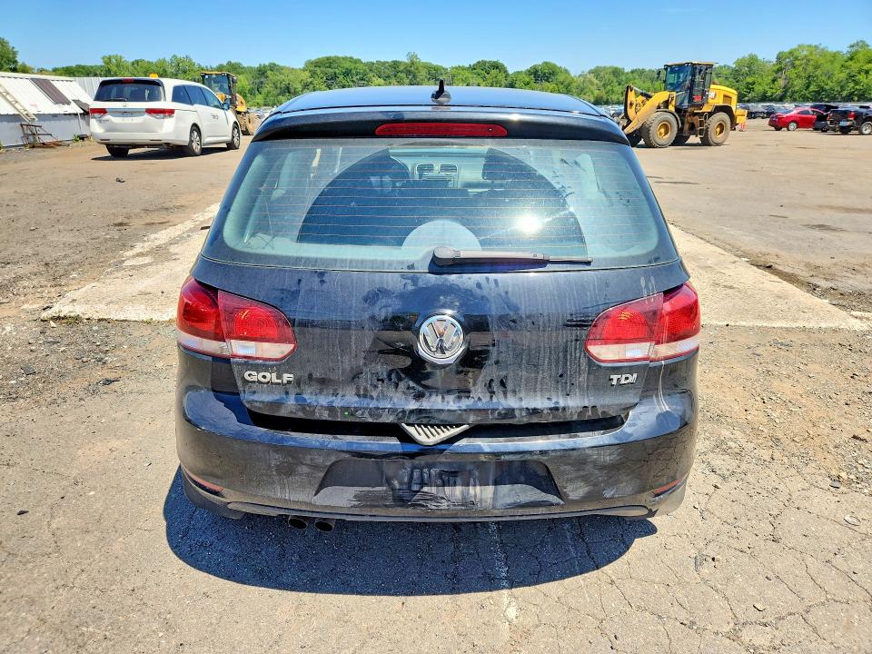2012 Volkswagen Golf VIN WVWMM7AJ6CW037996 COPART salvage auction — FRONT END, CT - CERT OF TITLE-SALVAGE, sold $500 on 2026-07-31 (photo 6)