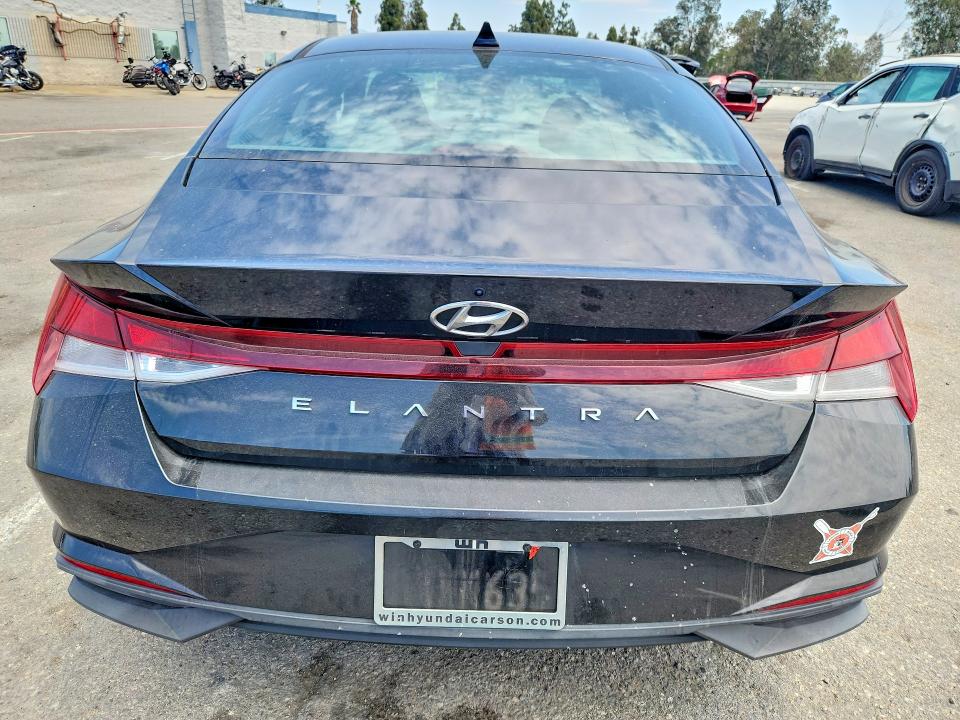 2021 Hyundai Elantra VIN 5NPLL4AG6MH014503 COPART salvage auction — FRONT END, Ca - Salvage Certificate, sold $3,150 on 2026-07-31 (photo 6)