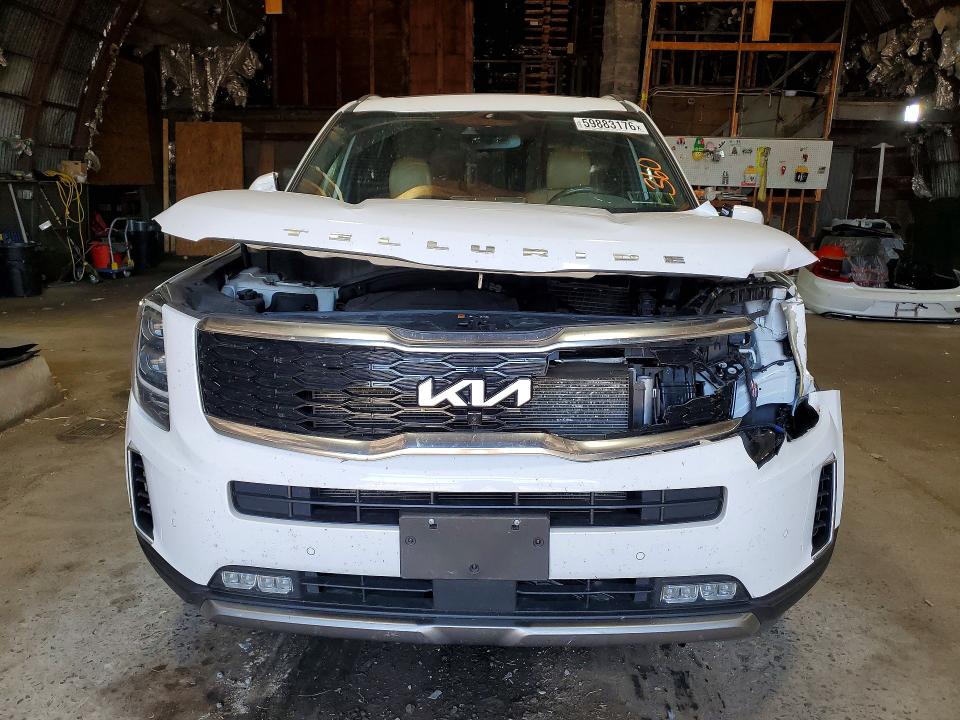 2022 Kia Telluride VIN 5XYP5DHC6NG257381 COPART salvage auction — FRONT END, NY - MV-907A SALVAGE CERTIFICATE, sold $6,600 on 2026-07-22 (photo 5)