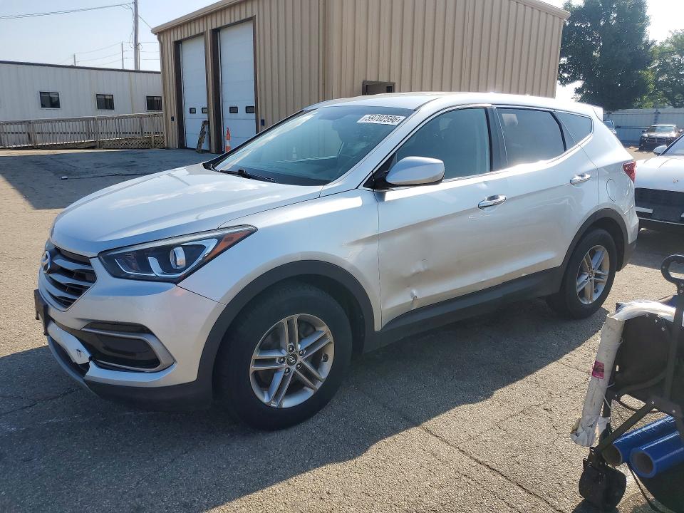 2017 Hyundai Santa fe VIN 5XYZT3LB0HG498896 COPART salvage auction — FRONT END, In - Certificate Of Title, sold $3,950 on 2026-07-31 (photo 1)