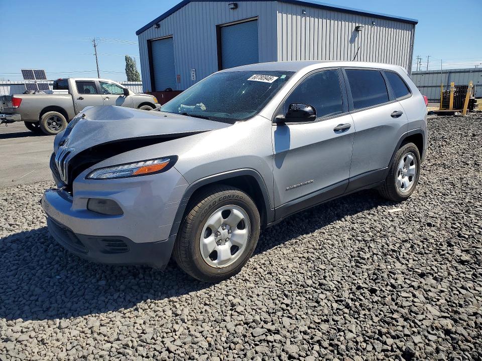 2016 Jeep Cherokee VIN 1C4PJMABXGW343490 COPART salvage auction — FRONT END, Wa - Vehicle Cert Of Ownership-Titl, sold $875 on 2026-07-22 (photo 1)