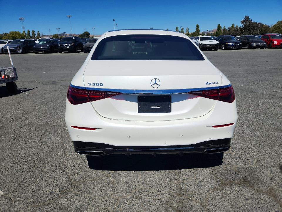 2023 Mercedes-benz S-klasse VIN W1K6G6DB8PA180679 COPART salvage auction — FRONT END, Ca - Salvage Certificate, sold $32,750 on 2026-07-31 (photo 6)