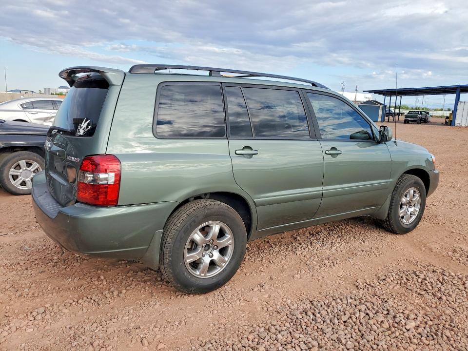 2007 Toyota Highlander VIN JTEDP21A370131512 COPART salvage auction — REAR END, Az - Cert Of Title - Salvage, sold $725 on 2026-07-28 (photo 3)