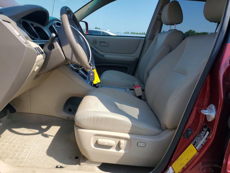 2007 Toyota Highlander VIN JTEHP21A670228737 COPART salvage auction — FRONT END, PA - CERTIFICATE OF SALVAGE, sold $250 on 2026-07-31 (photo 7)