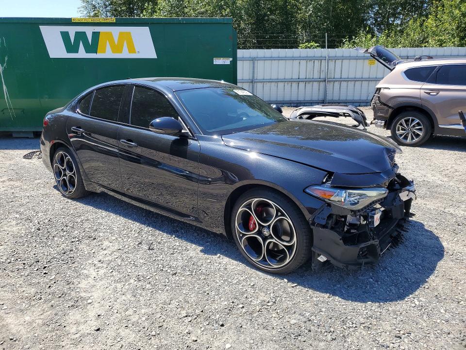 2022 Alfa romeo Giulia VIN ZARFAMBN3N7665809 COPART salvage auction — FRONT END, Wa - Bill Of Sale, sold $13,000 on 2026-08-03 (photo 4)