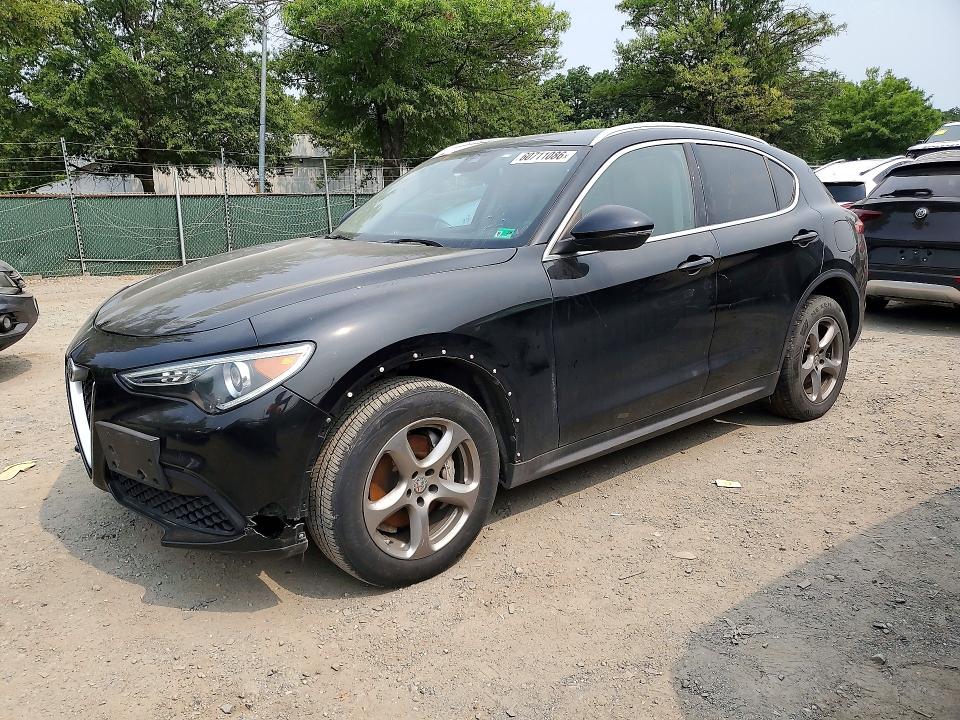 2021 Alfa romeo Stelvio VIN ZASPAKAN1M7D11913 COPART salvage auction — FRONT END, Md - Certificate Of Title, sold $3,700 on 2026-08-04 (photo 1)
