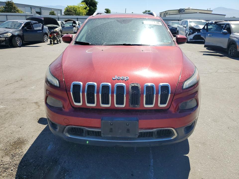 2014 Jeep Cherokee VIN 1C4PJMDB8EW159061 COPART salvage auction — MINOR DENT/SCRATCHES, Ca - App For Dup Clean Or Ac, sold $850 on 2026-07-31 (photo 5)