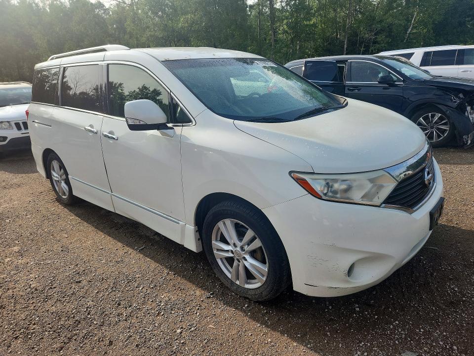2013 Nissan Quest VIN JN8AE2KP5D9067257 COPART salvage auction — FRONT END, On - Permit No Brand - Unfit, sold $200 on 2026-07-30 (photo 4)