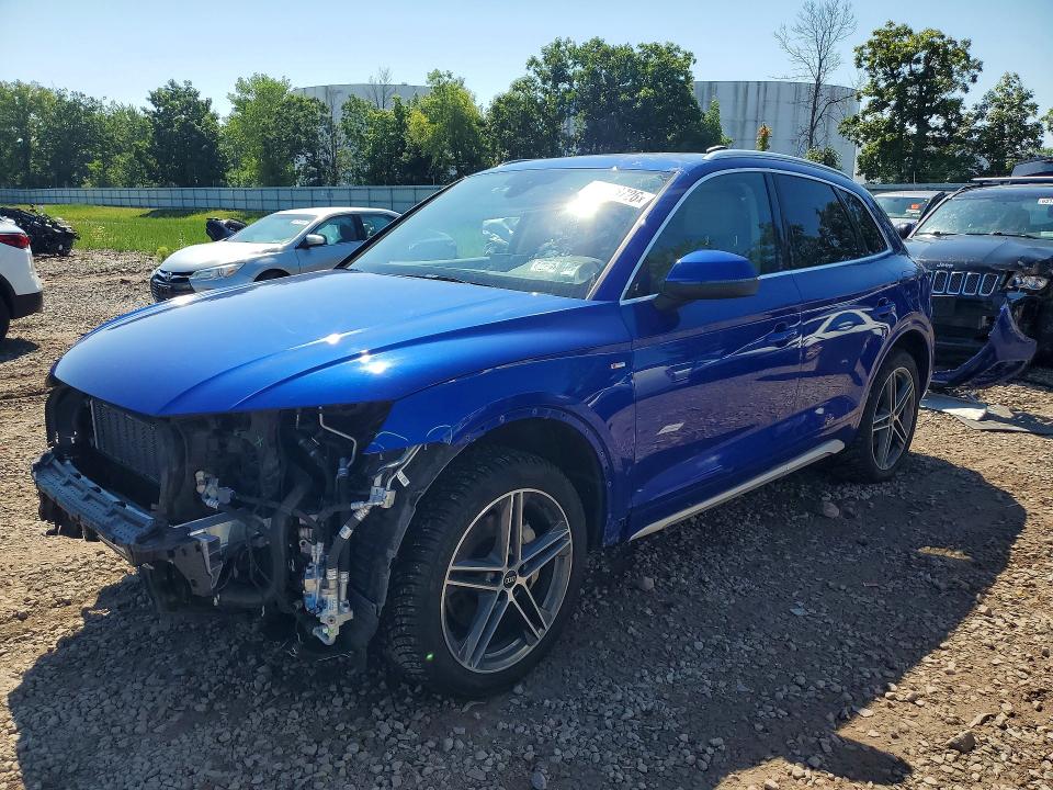2021 Audi Q5 VIN WA1G2AFY9M2077031 COPART salvage auction — FRONT END, Ny - Mv-907A Salvage Certificate, sold $14,200 on 2026-08-26 (photo 1)