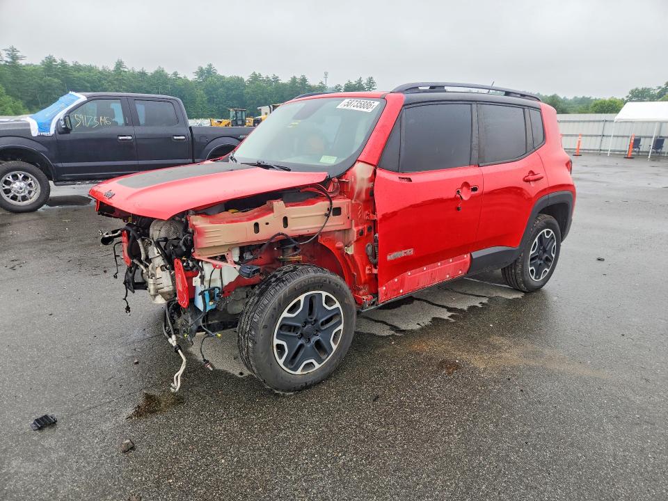 2015 Jeep Renegade VIN ZACCJBCT9FPC19201 COPART salvage auction — FRONT END, Me - Cert Of Title-Salvage Collisio, sold $1,400 on 2026-08-12 (photo 1)