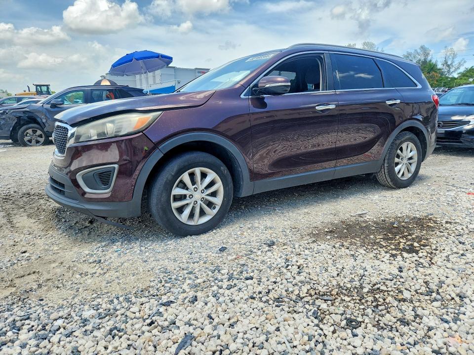 2016 Kia Sorento VIN 5XYPG4A53GG019853 COPART salvage auction — FRONT END, Fl - Cert Of Title Slvg Rebuildable, sold $875 on 2026-07-17 (photo 1)