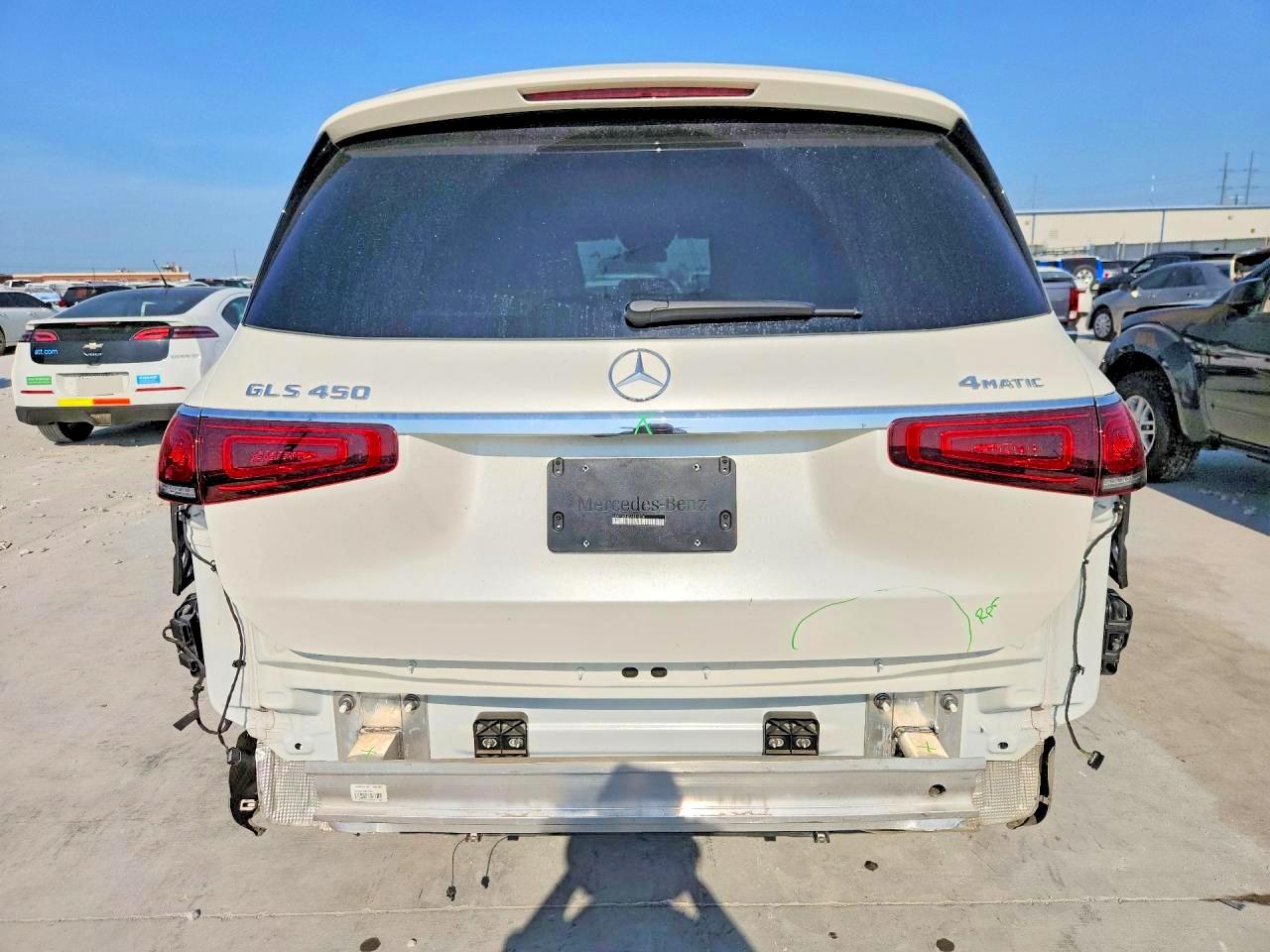 2023 Mercedes-Benz GLS-Class VIN 4JGFF5KE8PA891234 COPART salvage auction — Front End, TX - SALVAGE VEHICLE TITLE, sold $30,000 on 2026-08-14 (photo 6)