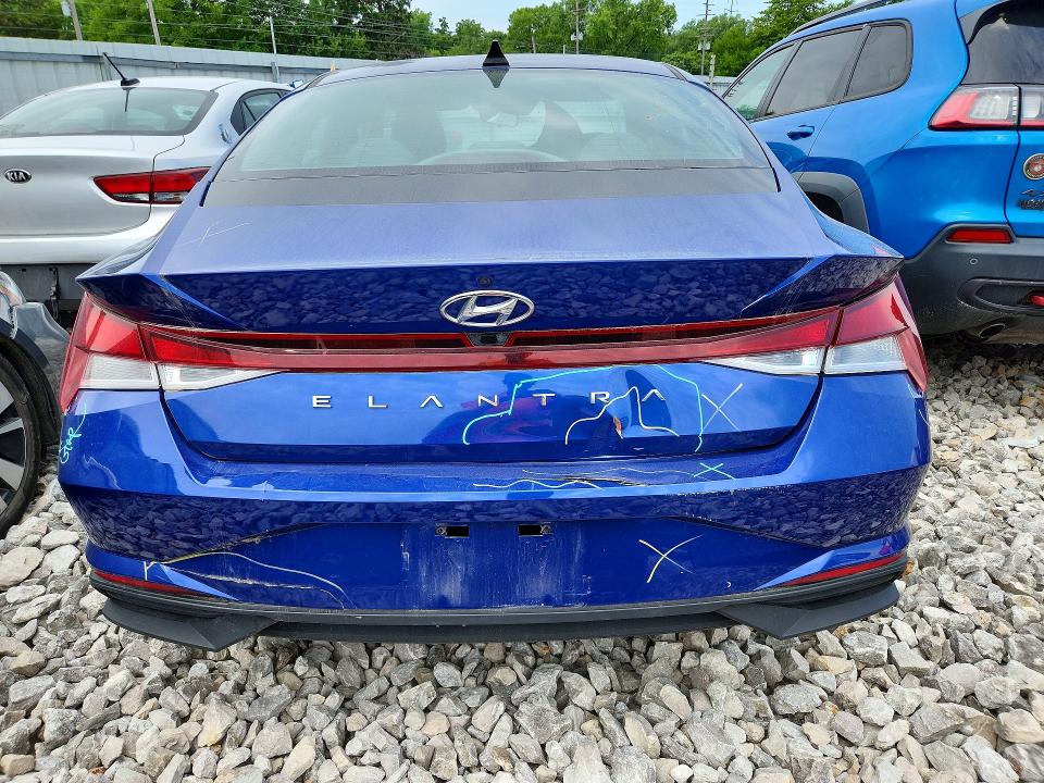 2021 Hyundai Elantra VIN 5NPLM4AG7MH029427 COPART salvage auction — FRONT END, Oh - Certificate Of Title (P), sold $2,850 on 2026-07-21 (photo 6)