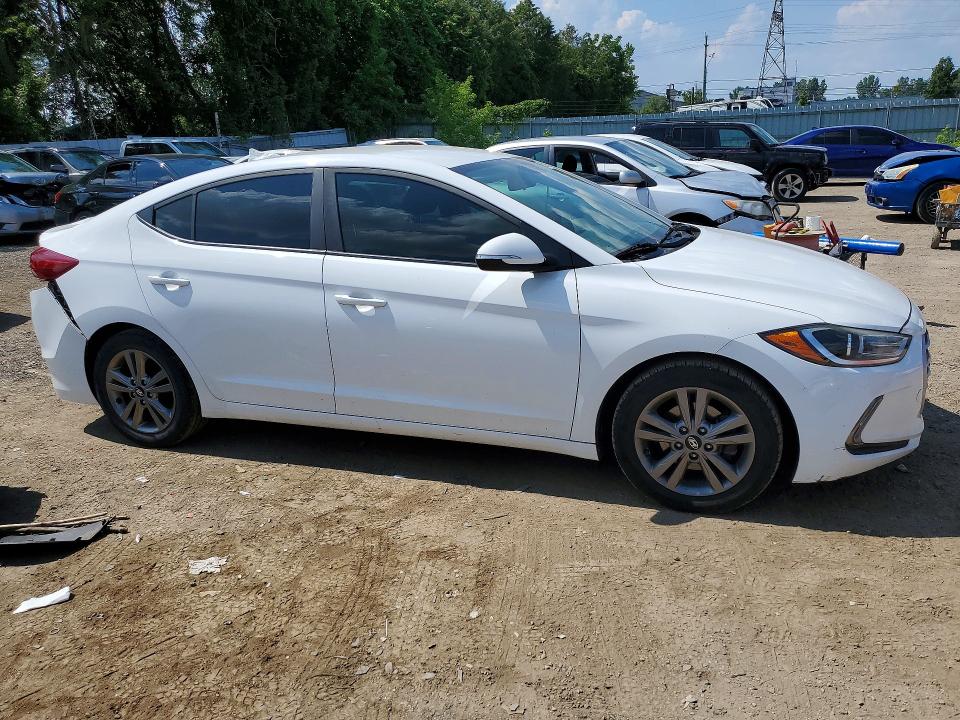 2017 Hyundai Elantra VIN KMHD84LF9HU398245 COPART salvage auction — FRONT END, On - Permit Salvage, sold $1,300 on 2026-07-28 (photo 4)