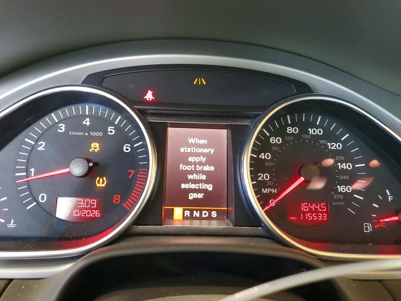 2008 Audi Q7 VIN WA1BY74L38D066328 COPART salvage auction — SIDE, Ky - Cert Of Title-Salvage, sold $625 on 2026-07-20 (photo 9)