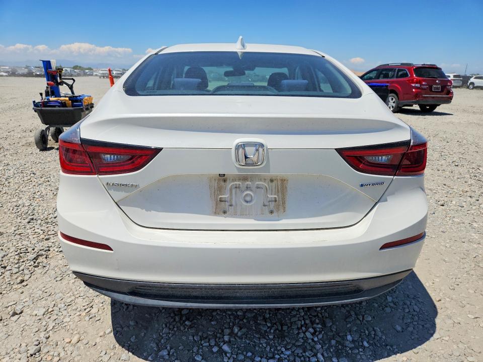 2019 Honda Insight VIN 19XZE4F50KE001596 COPART salvage auction — HAIL, Co - Certificate Of Title, sold $9,500 on 2026-08-18 (photo 6)