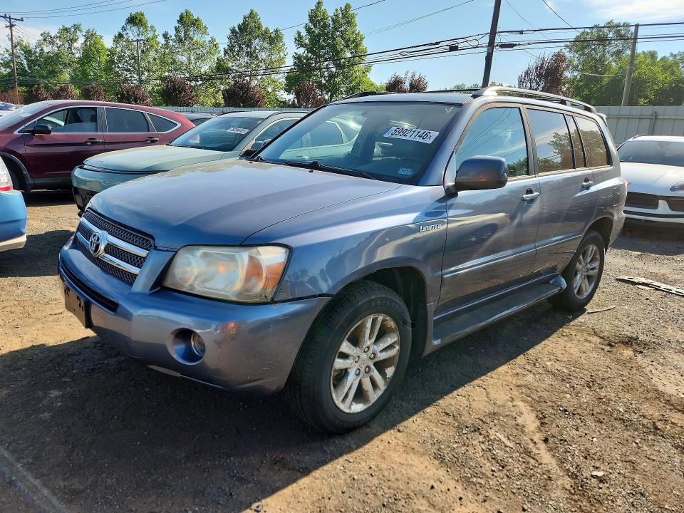 2006 Toyota Highlander hybrid VIN JTEEW21A960004768 COPART salvage auction — FRONT END, CT - CERTIFICATE OF TITLE, sold $450 on 2026-07-14 (photo 1)