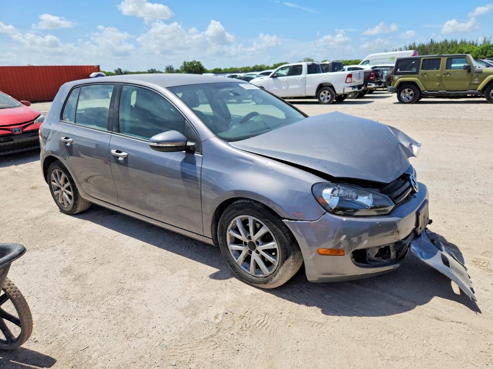 2010 Volkswagen Golf VIN WVWDA7AJ5AW284464 COPART salvage auction — FRONT END, Fl - Cert Of Title Slvg Rebuildable, sold $275 on 2026-08-12 (photo 4)