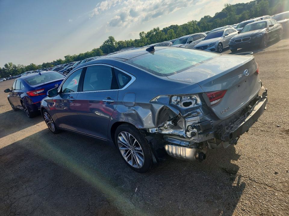 2015 Hyundai Genesis VIN KMHGN4JE0FU047527 COPART salvage auction — REAR END, CT - CERT OF TITLE-SALVAGE, sold $3,350 on 2026-07-24 (photo 2)