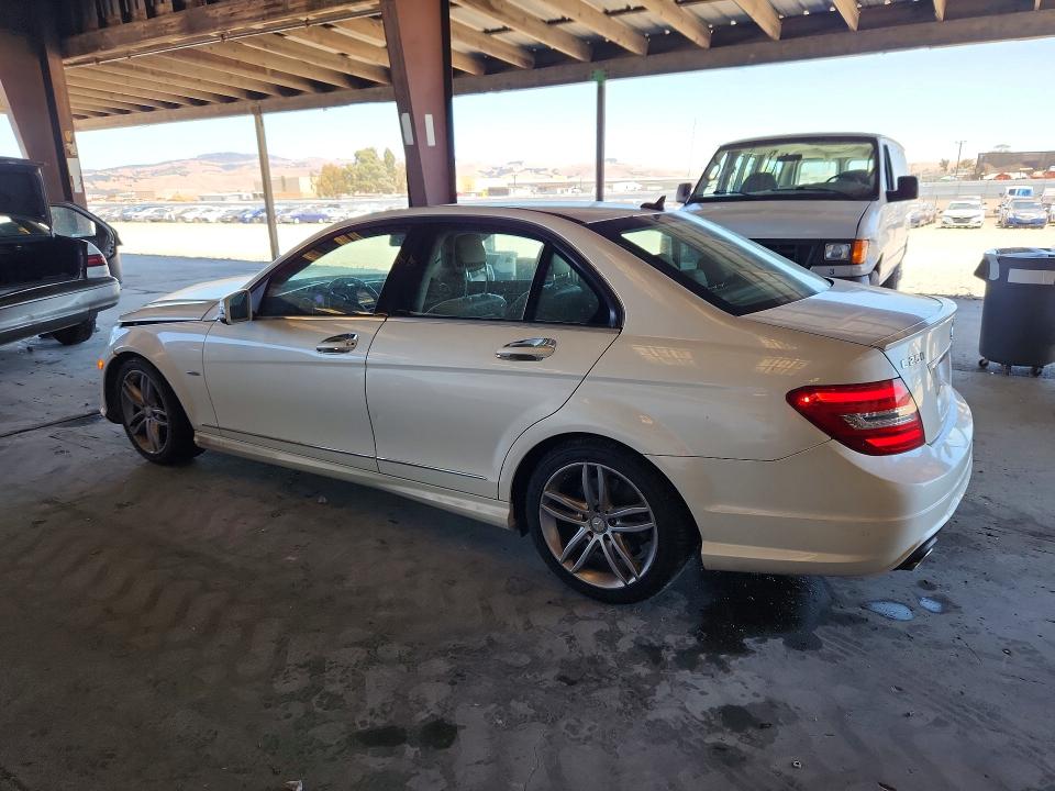 2012 Mercedes-benz VIN WDDGF4HB4CR220824 COPART salvage auction — FRONT END, Ca - Salvage Certificate, sold $250 on 2026-08-10 (photo 2)