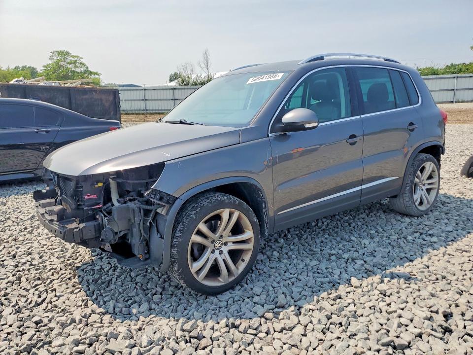 2013 Volkswagen Tiguan VIN WVGBV3AX6DW587410 COPART salvage auction — FRONT END, Oh - Cert Of Title-Salvage, sold $1,300 on 2026-08-06 (photo 1)