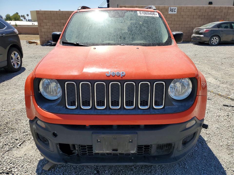 2017 Jeep Renegade VIN ZACCJAAB3HPE45774 COPART salvage auction — REAR END, Salvage Title, sold $1,000 on 2026-07-29 (photo 5)