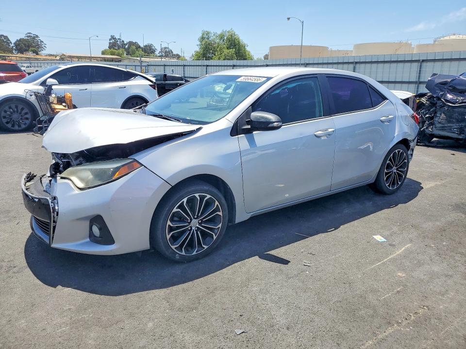 2015 Toyota Corolla VIN 5YFBURHE1FP271391 COPART salvage auction — FRONT END, Ca - Salvage Certificate, sold $1,600 on 2026-07-15 (photo 1)