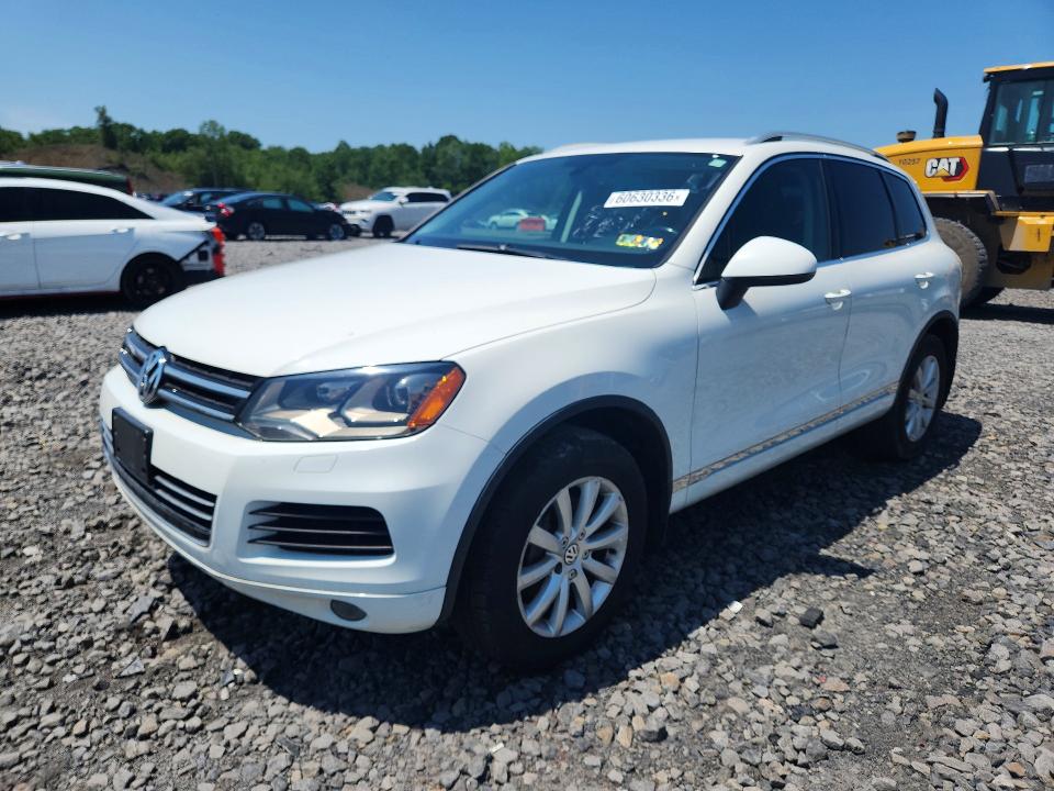 2012 Volkswagen Touareg VIN WVGEF9BP8CD010707 COPART salvage auction — MINOR DENT/SCRATCHES, Pa - Cert Of Title (P), sold $3,500 on 2026-07-28 (photo 1)