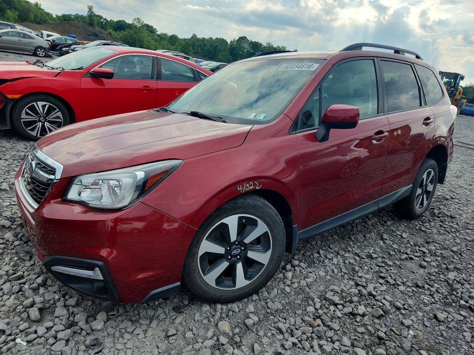 2018 Subaru Forester VIN JF2SJAGC9JH594491 COPART salvage auction — SIDE, Pa - Certificate Of Salvage, sold $850 on 2026-07-22 (photo 1)