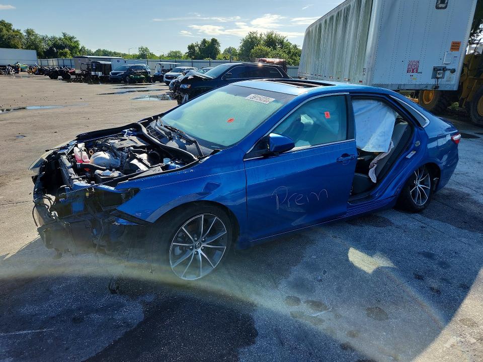 2017 Toyota Camry VIN 4T1BF1FK2HU785031 COPART salvage auction — FRONT END, Fl - Certificate Of Title, sold $975 on 2026-07-09 (photo 1)