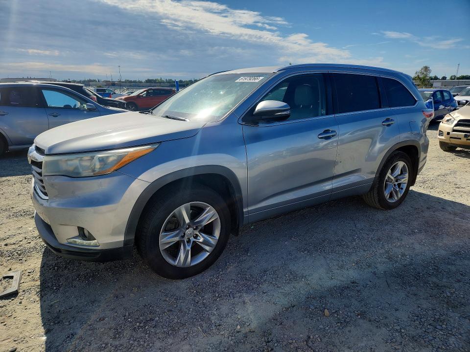 2015 Toyota Highlander VIN 5TDDKRFH8FS153311 COPART salvage auction — REAR END, Ca - Salvage Certificate, sold $4,750 on 2026-07-30 (photo 1)