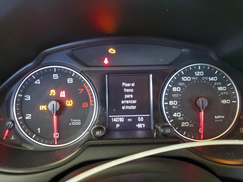 2012 Audi Q5 VIN WA1LFAFP7CA072277 COPART salvage auction — MECHANICAL, Il - Certificate Of Title (P), sold $500 on 2026-07-13 (photo 9)