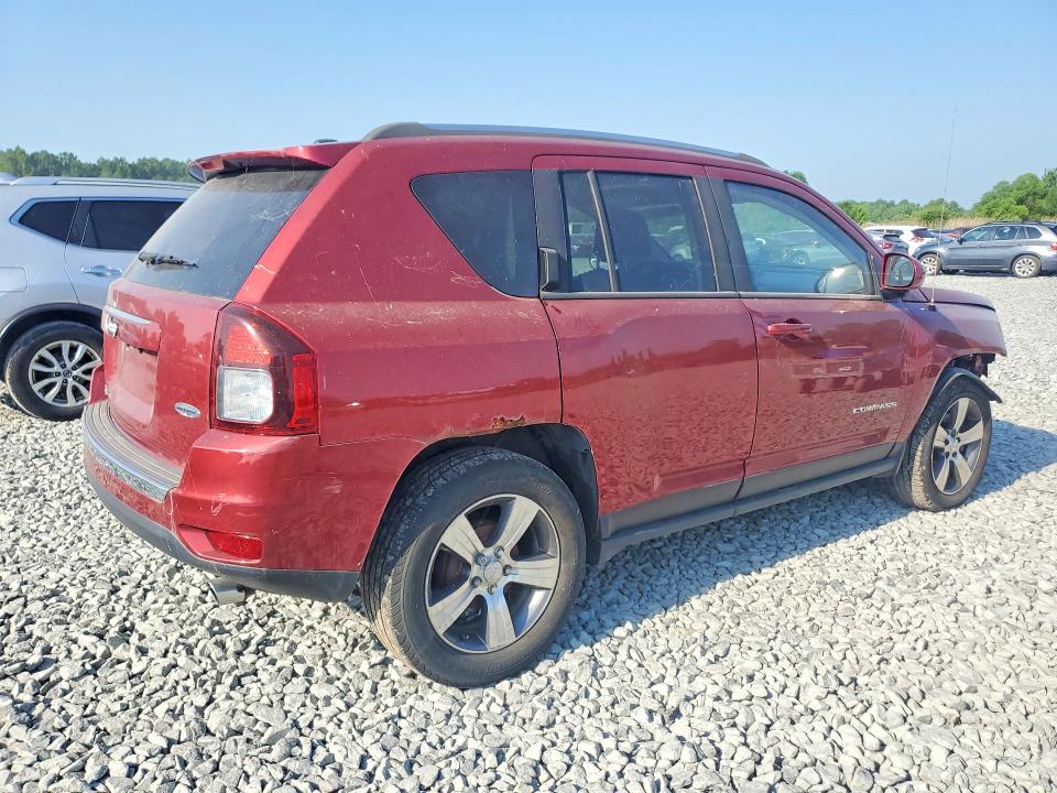 2017 Jeep Compass VIN 1C4NJCEB1HD185033 COPART salvage auction — FRONT END, Oh - Certificate Of Title, sold $90 on 2026-07-09 (photo 3)