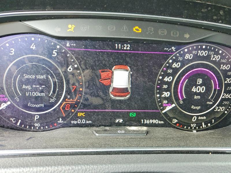 2019 Volkswagen Golf r VIN WVWVA7AU9KW169771 COPART salvage auction — FRONT END, ON - PERMIT SALVAGE, sold $525 on 2026-07-23 (photo 9)