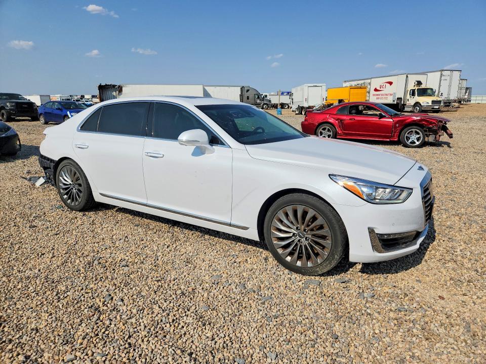 2017 Genesis G90 VIN KMHG34JA3HU027200 COPART salvage auction — REAR END, TX - CERTIFICATE OF TITLE, sold $3,500 on 2026-10-06 (photo 4)